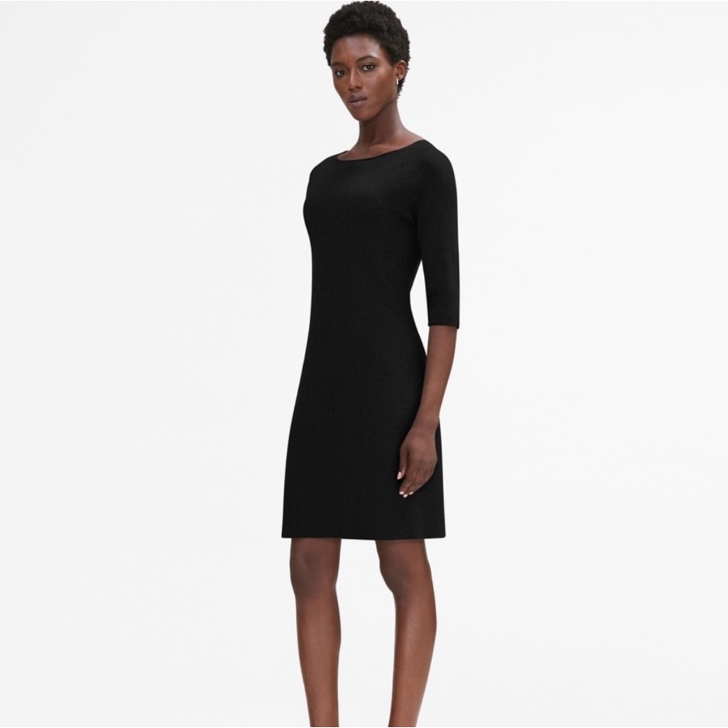 M.M. Lafleur Nila Ribbed Knit Dress